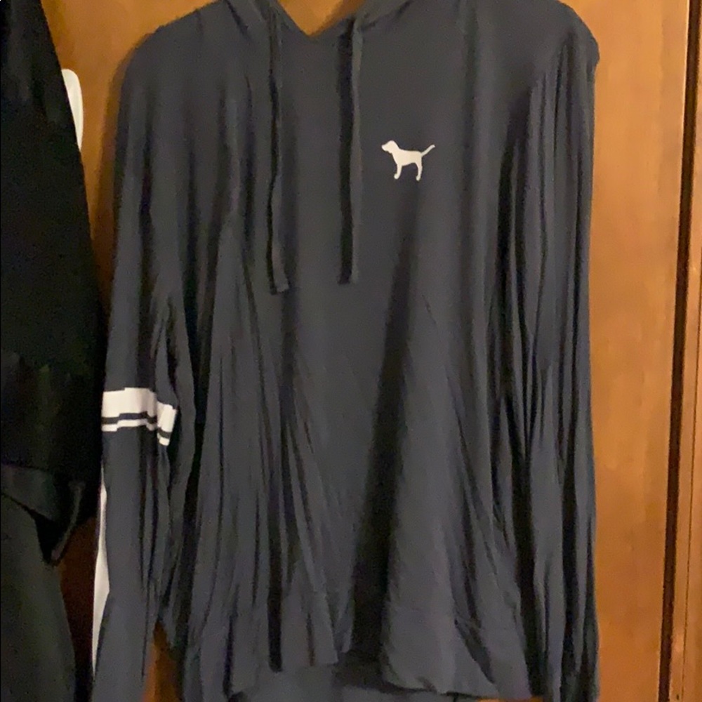 Victoria secret pink grey hoodie